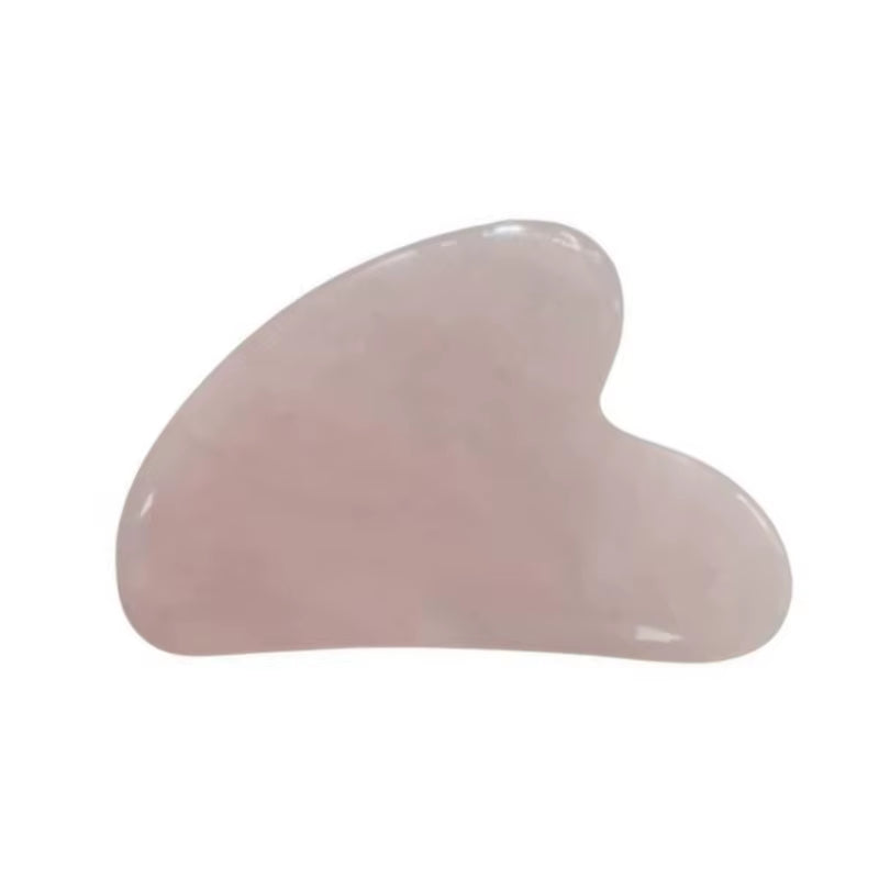 Gentle Face Scraping Massager Sculpting Rose Quartz Gua Sha Portable Mini Heart Rose Quartz Gua Sha Self Care Beauty Tool
